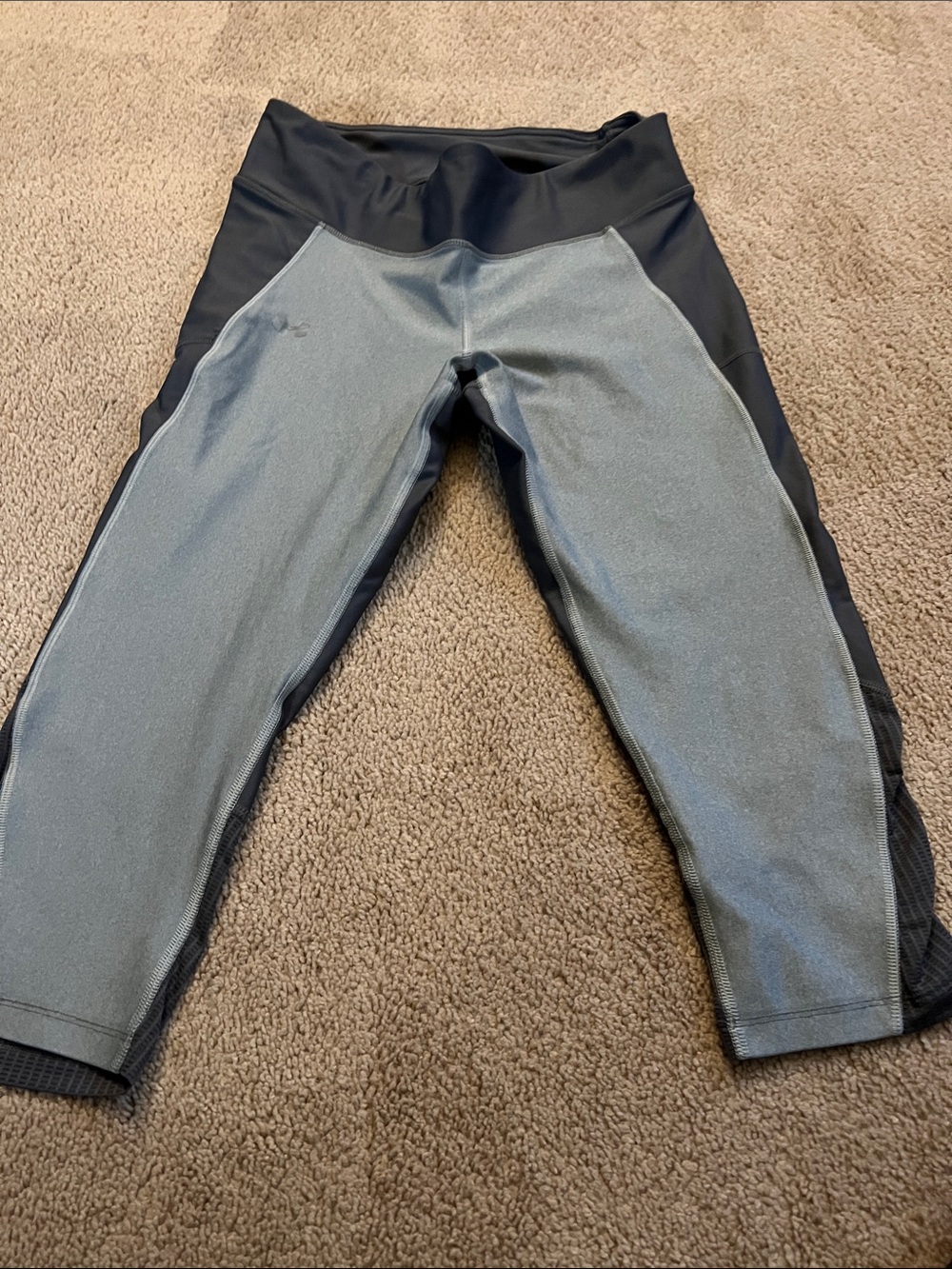 Under Armour Gray and Light Gray Athletic Capri leggings